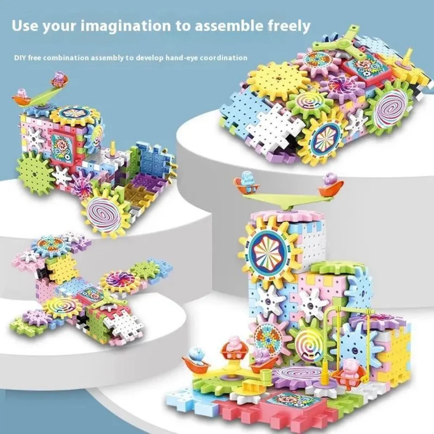 Electric Gear Building Block Creative Puzzle Series Toy - photo 5