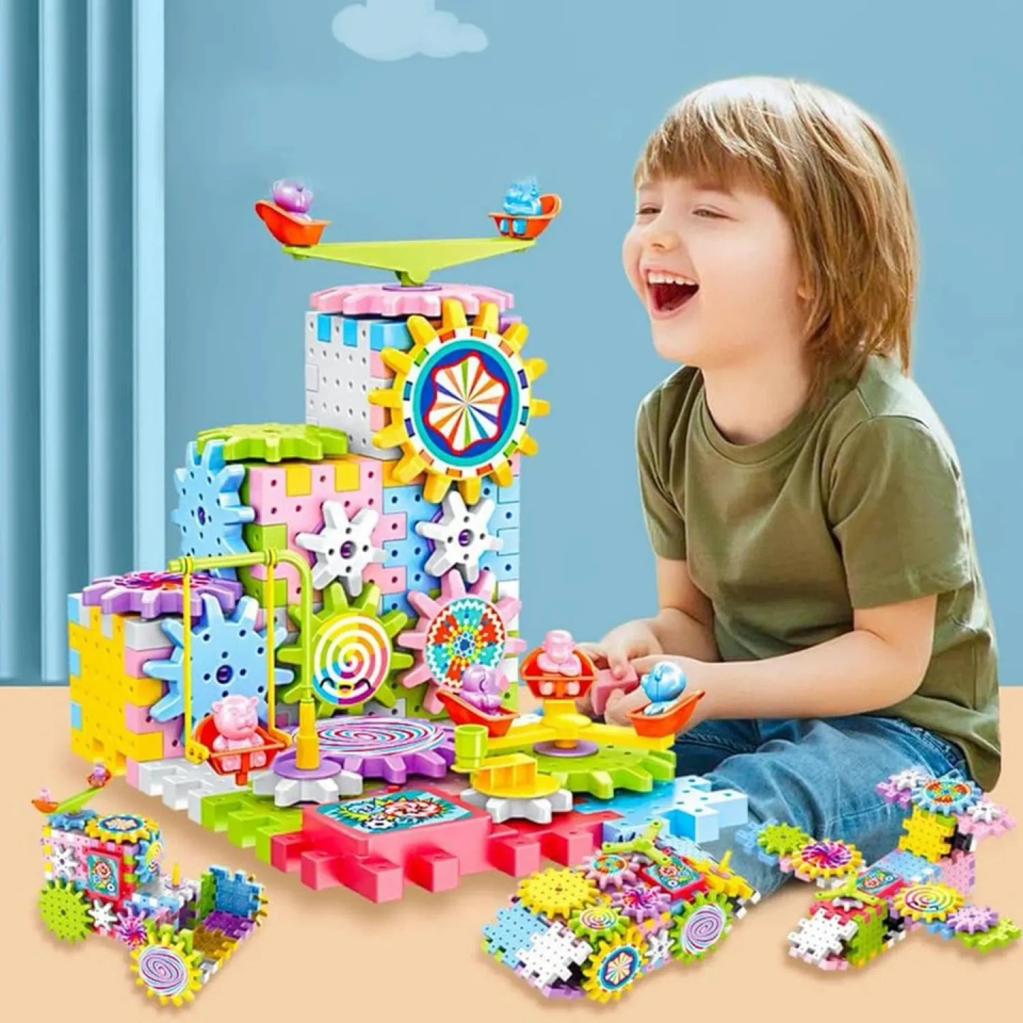 Electric Gear Building Block Creative Puzzle Series Toy - photo 2