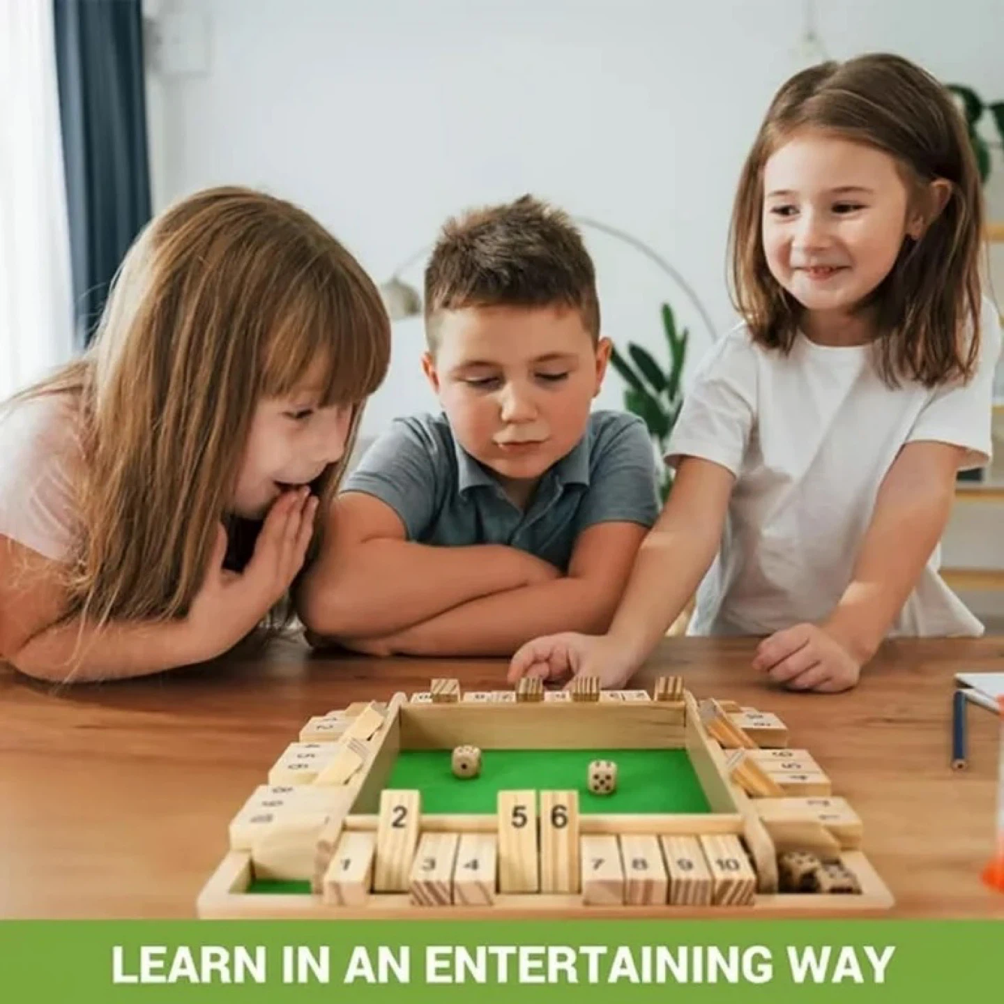 Wooden "Shut the Box" Dice Game - photo 3