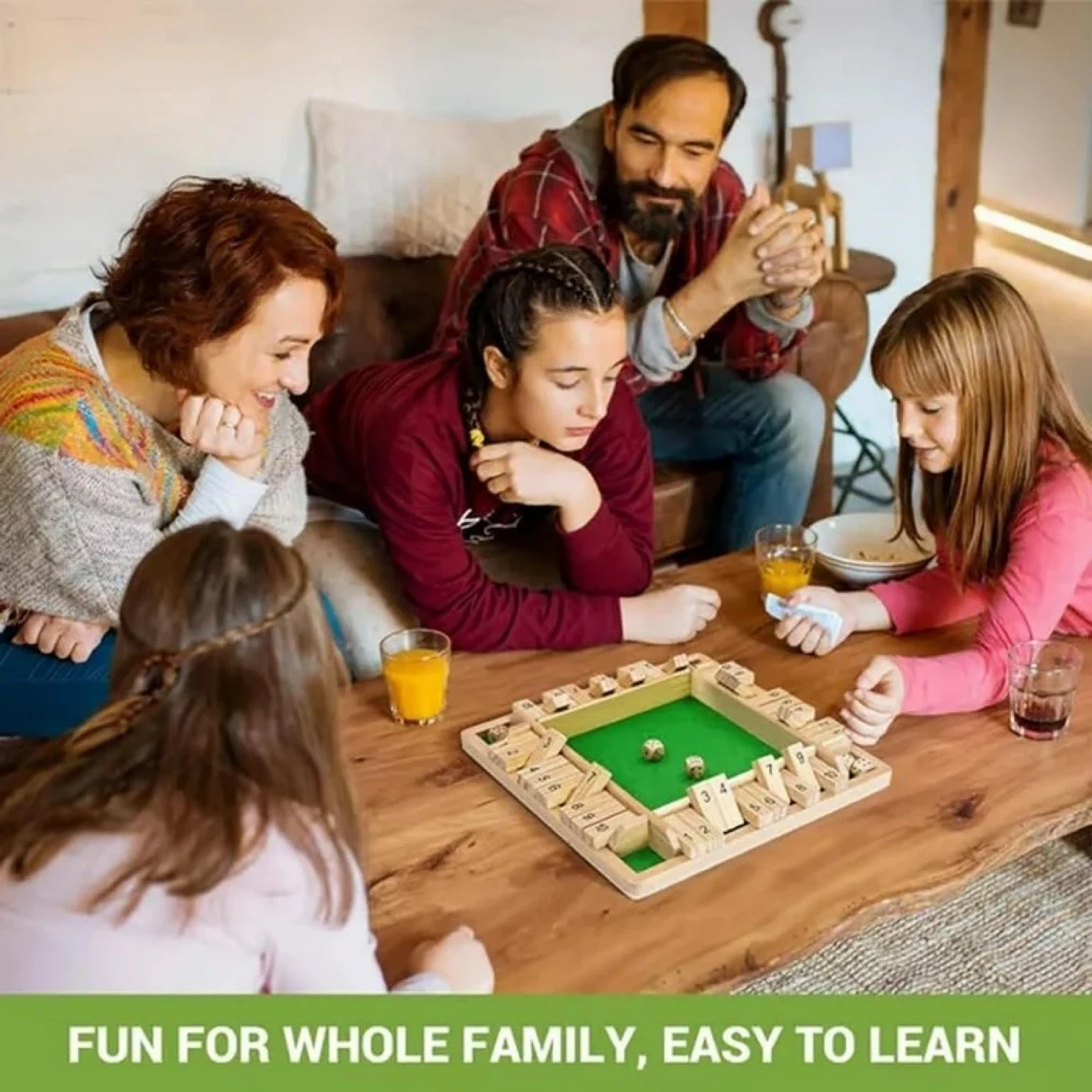 Wooden "Shut the Box" Dice Game - photo 4