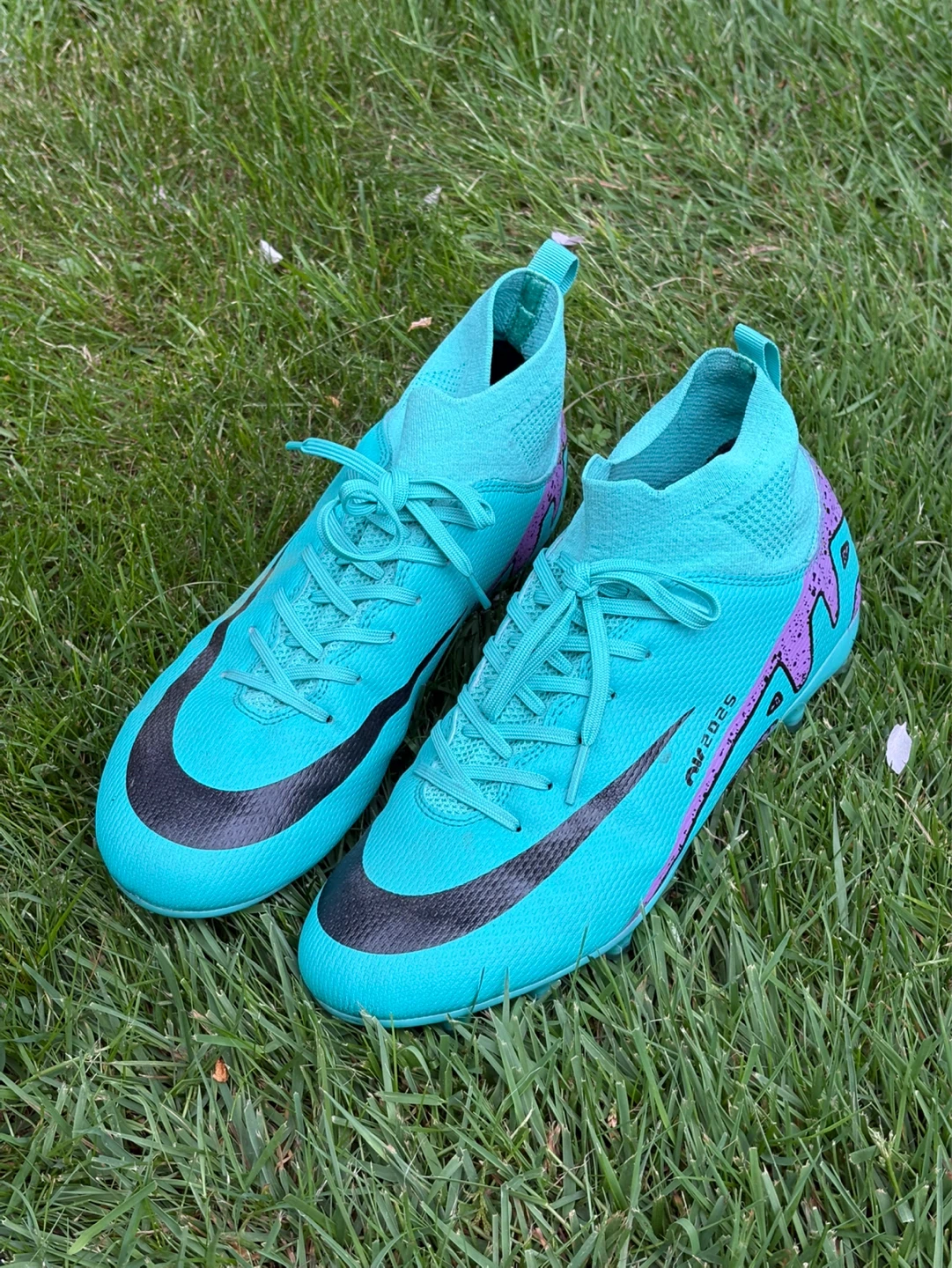 Nike Phantom GT2 Club FG Soccer Cleats Size 8.5 Teal/Purple - photo 2