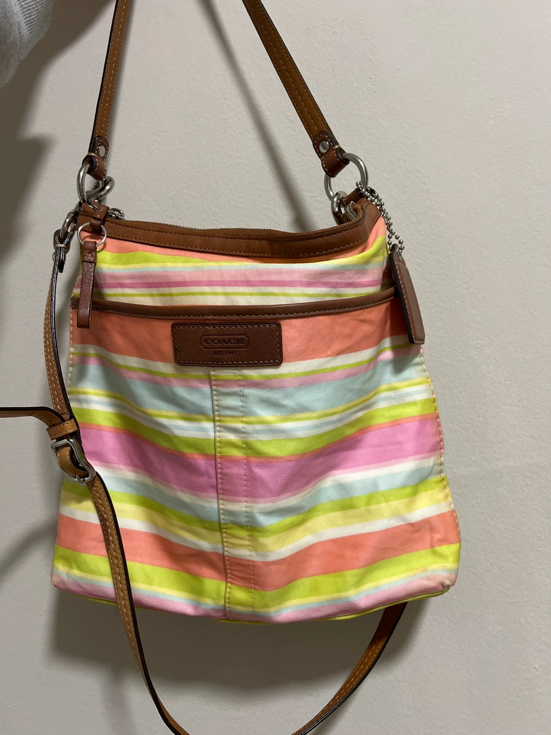 Coach Striped Crossbody Bag - photo 4
