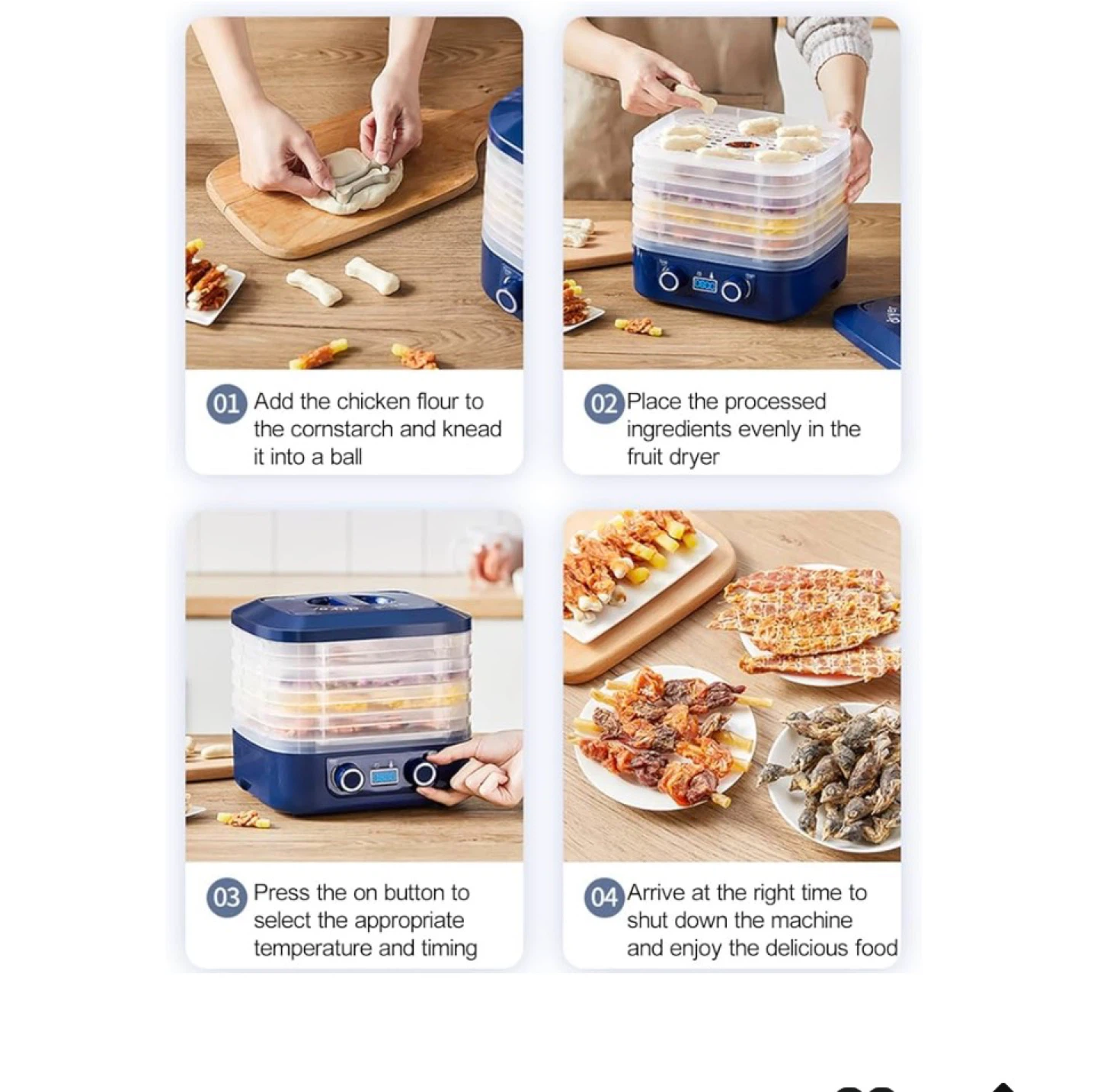 Blue 5-Tier Food Dehydrator - photo 5