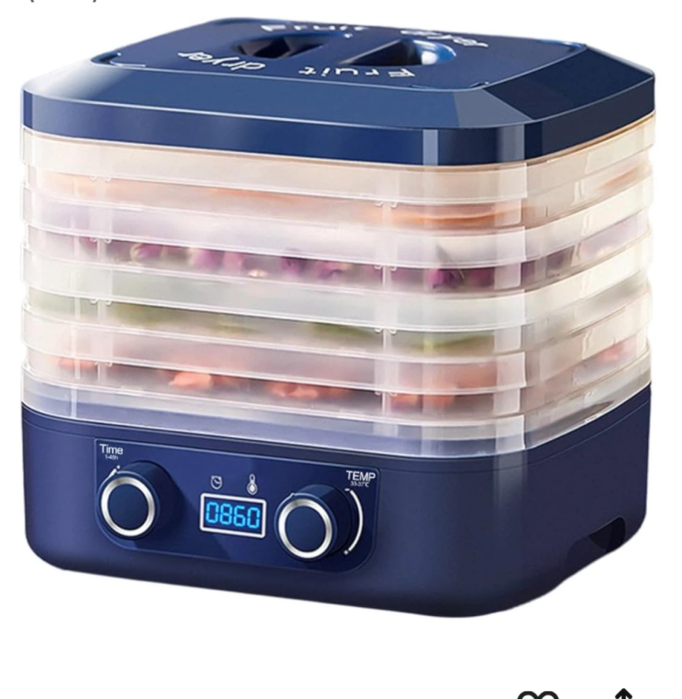 Blue 5-Tier Food Dehydrator