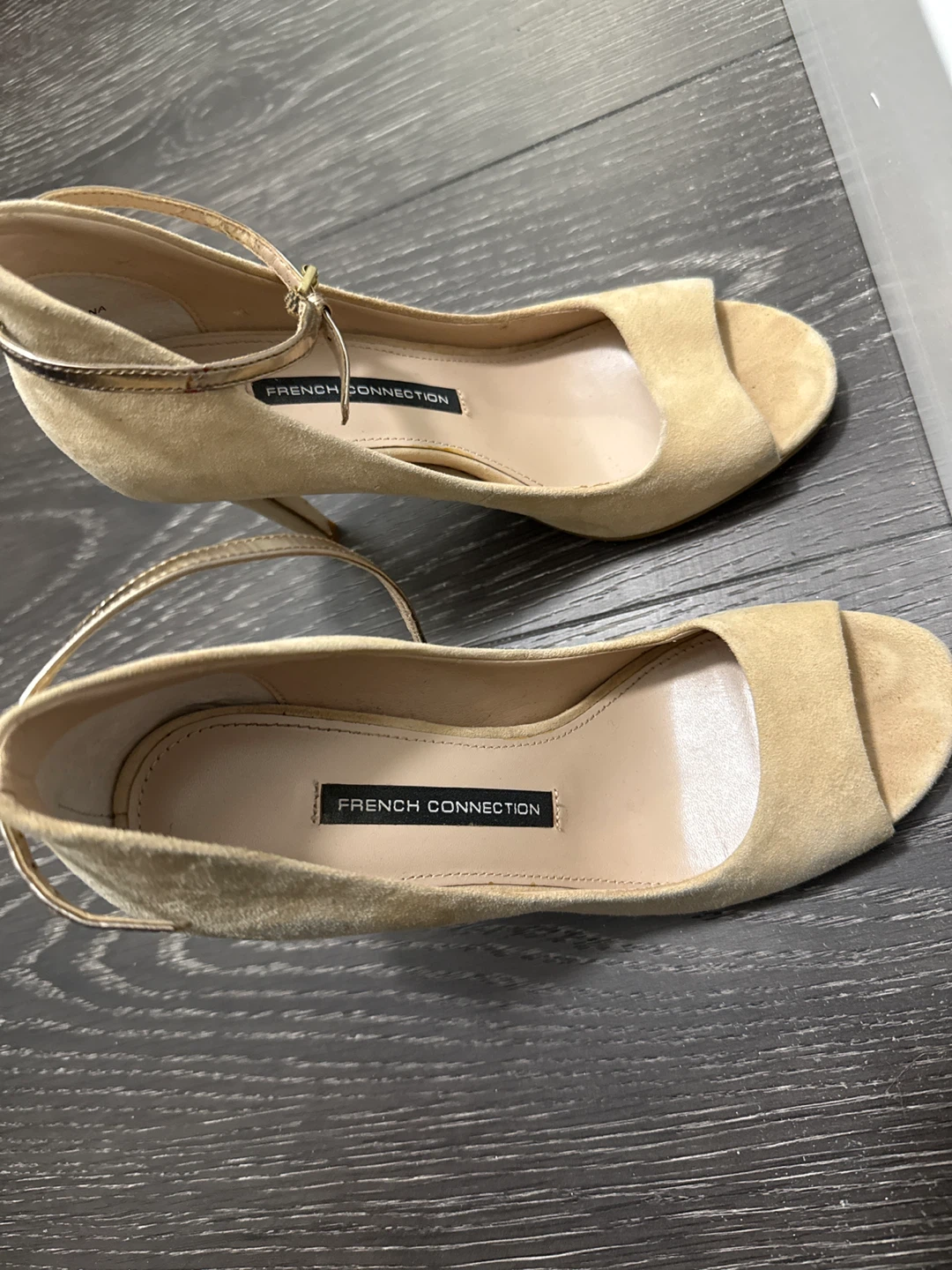 French Connection Suede Heels - Beige - photo 3