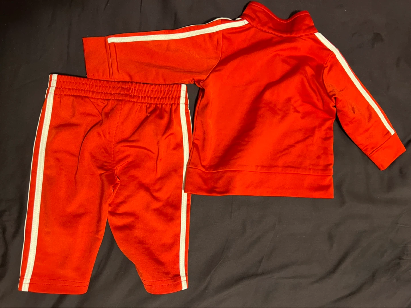 Baby Adidas Red Tracksuit Set - photo 4