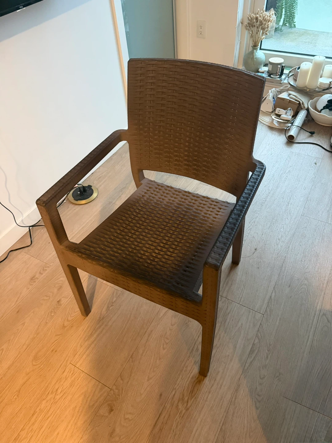 Brown Wicker Armchair - photo 2