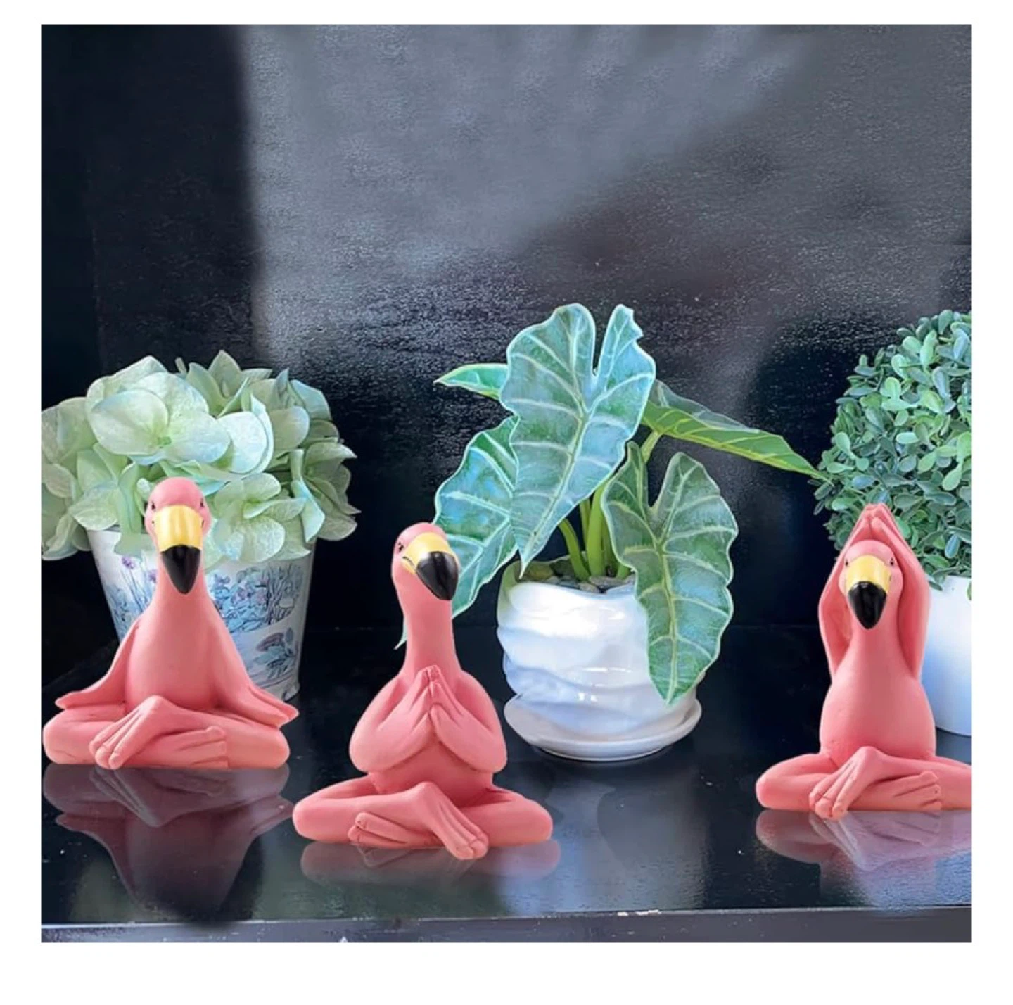 Flamingo Yoga Figurine Set - photo 2