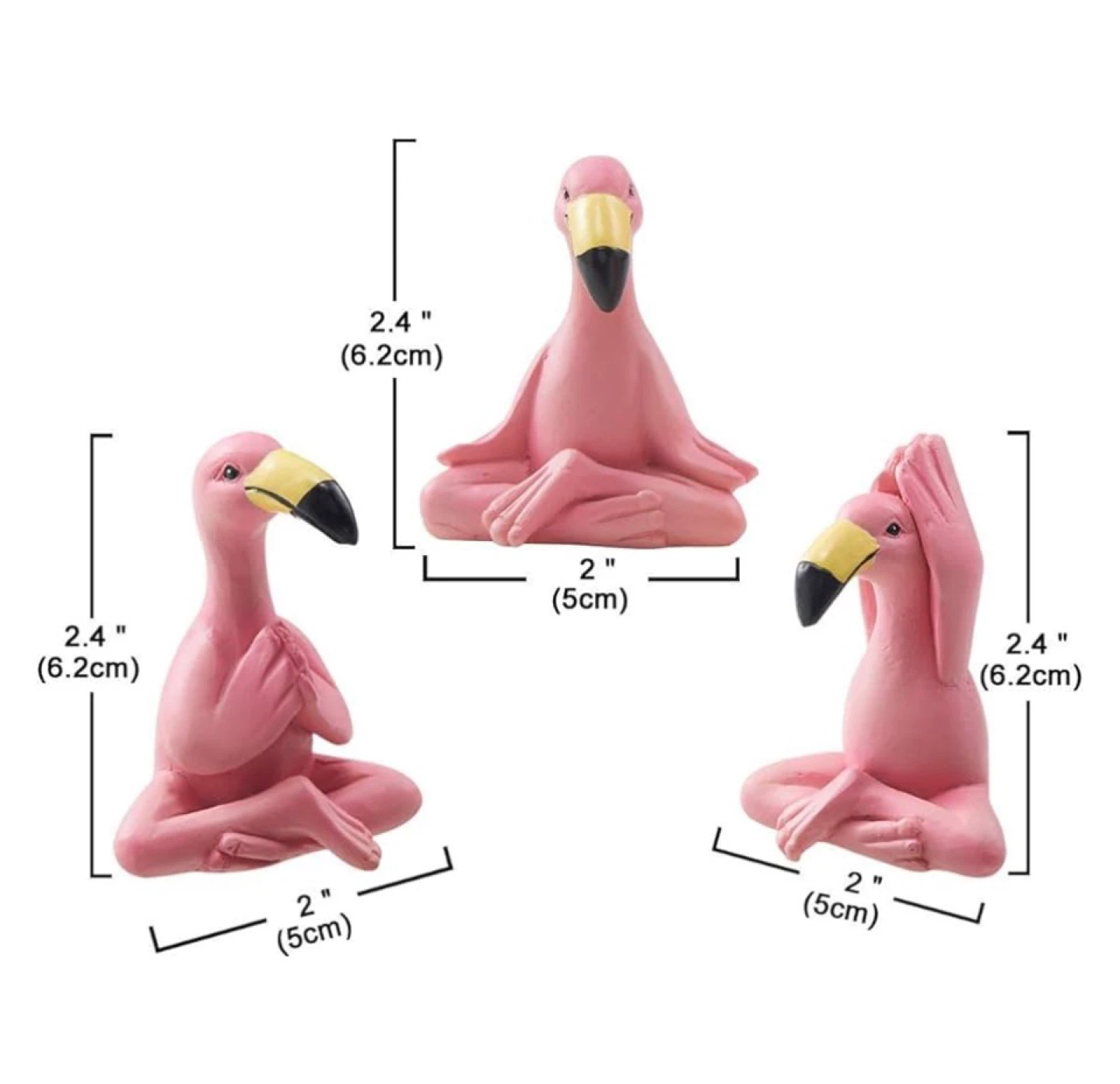 Flamingo Yoga Figurine Set - photo 5