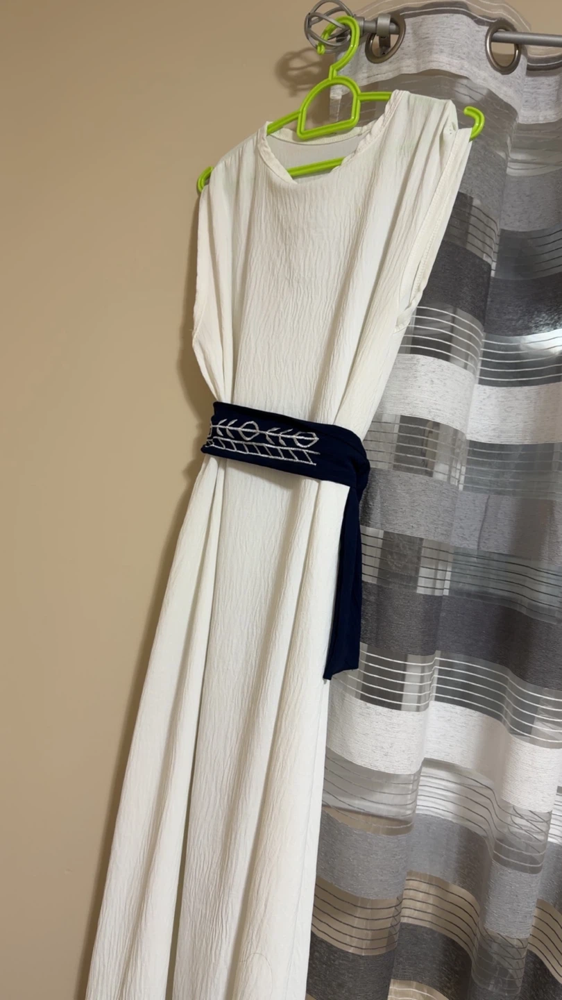 Navy Blue Abaya with White Inner Dress - photo 5