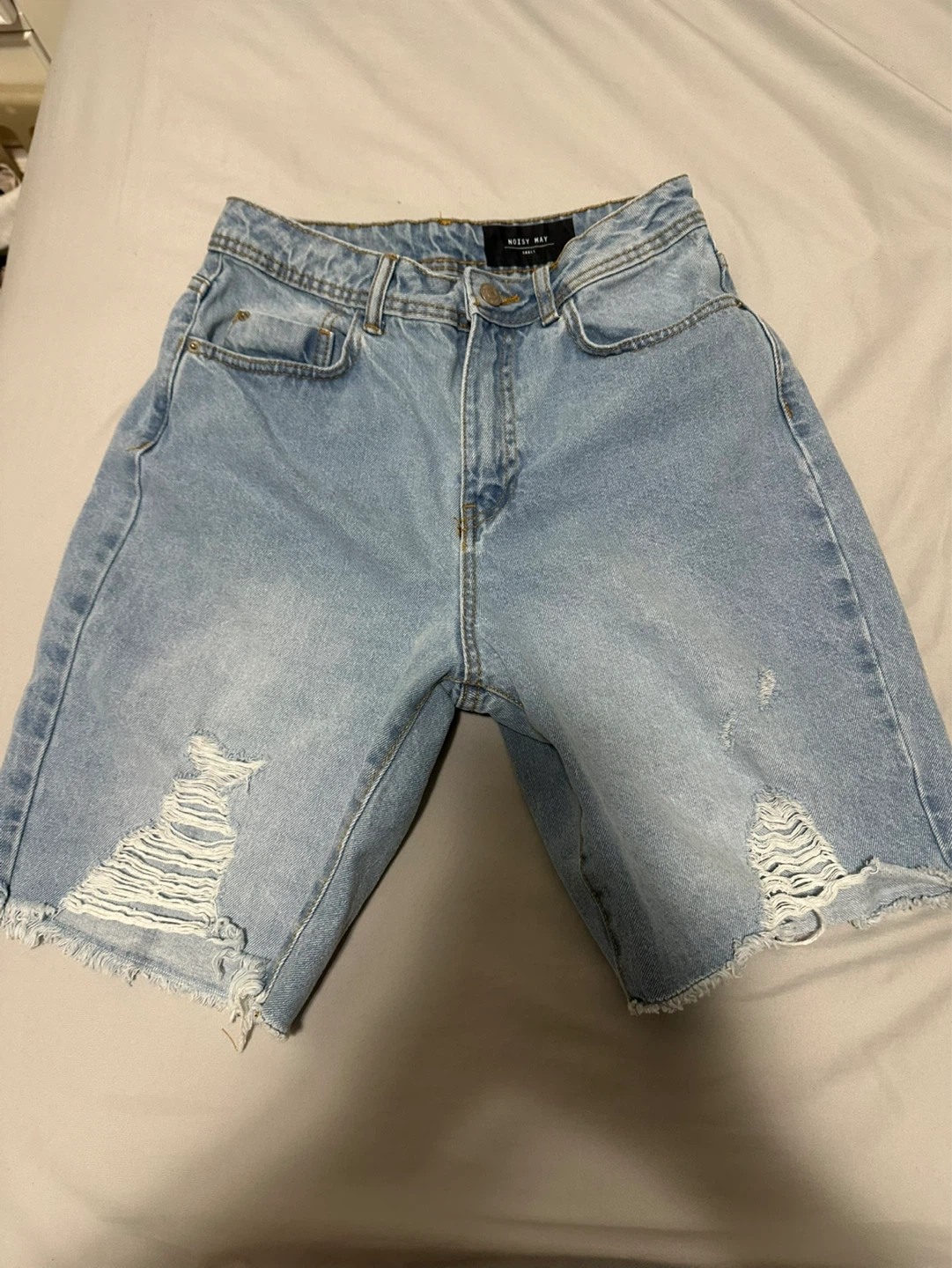 NOISY MAY Denim Cut-Off Shorts - Size Small