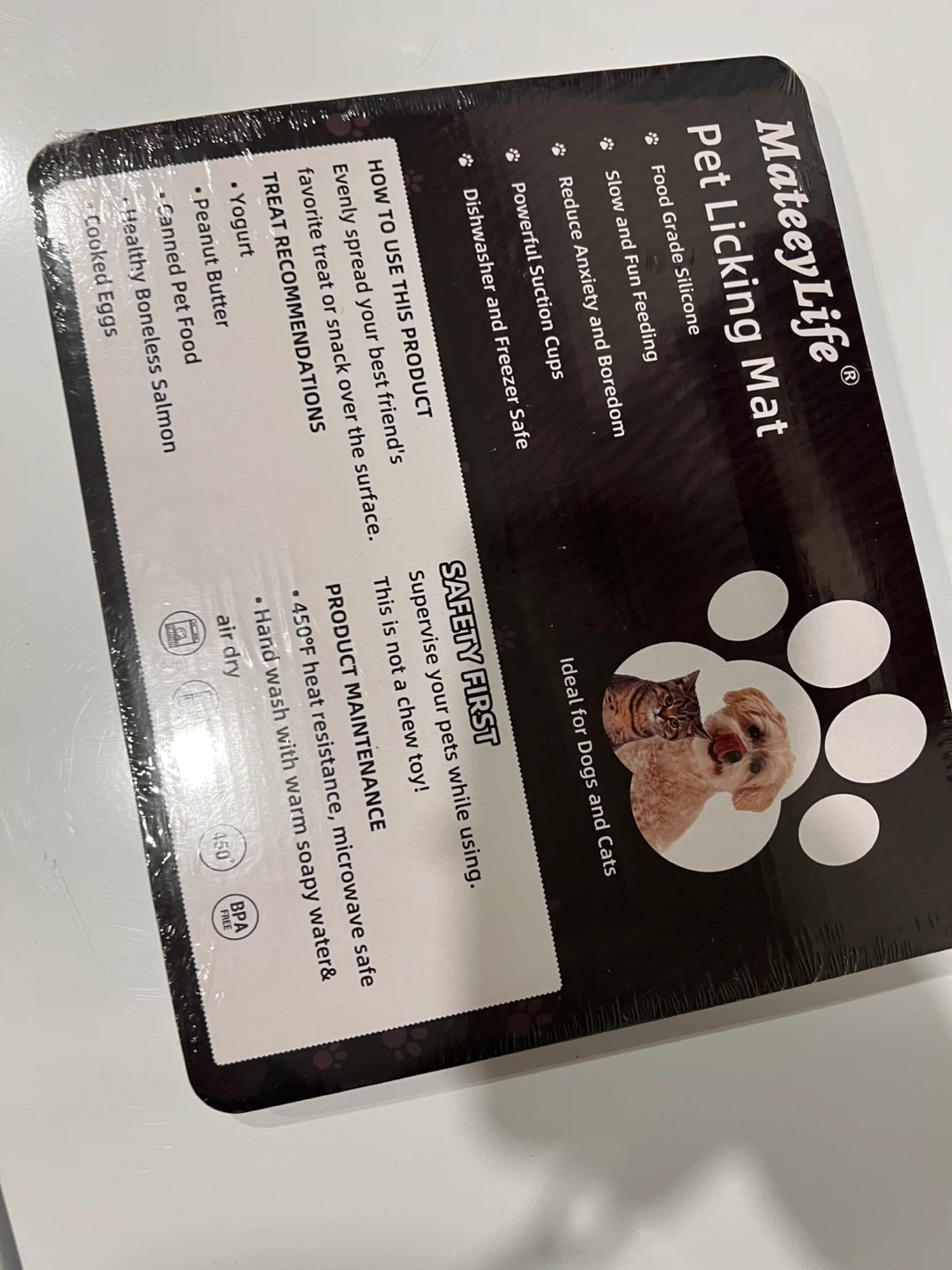 MateeyLife Pet Licking Mat for Dogs and Cats - photo 3