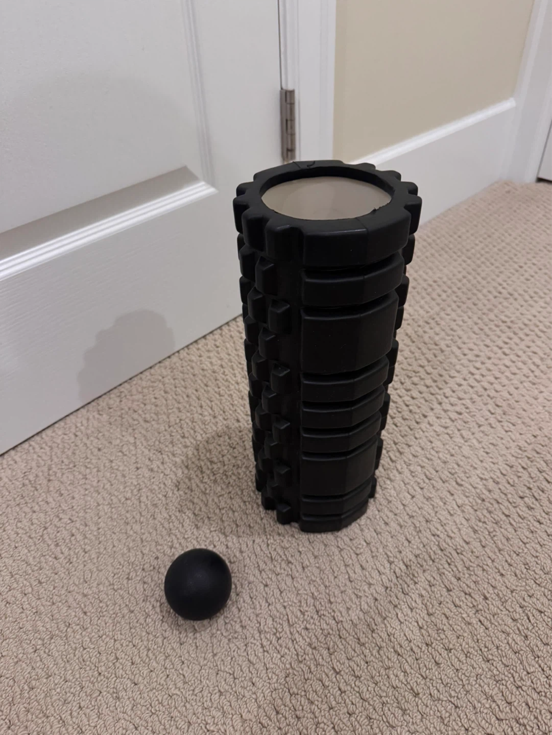 Textured Foam Roller with Massage Ball