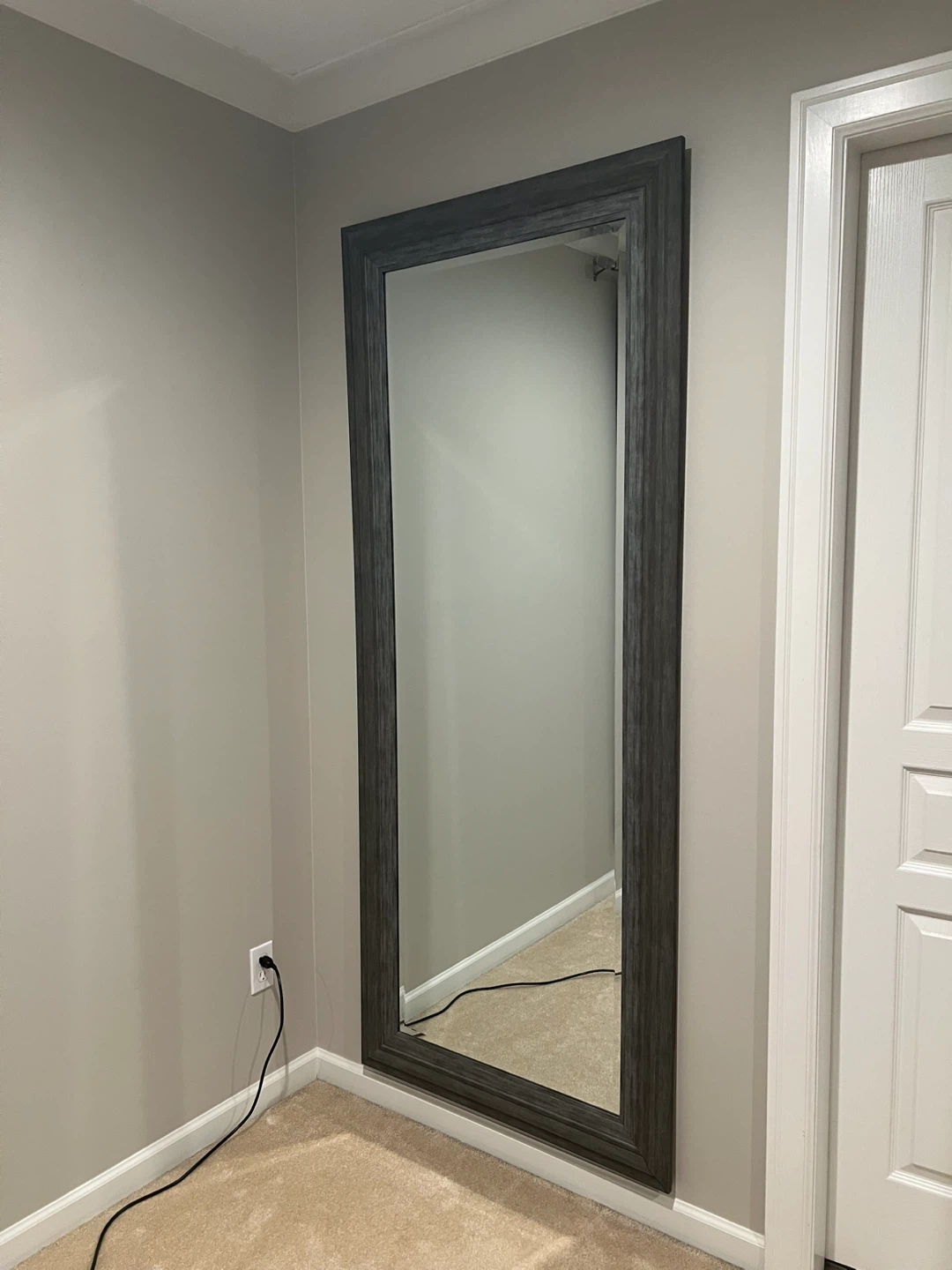 Full Length Grey Framed Mirror