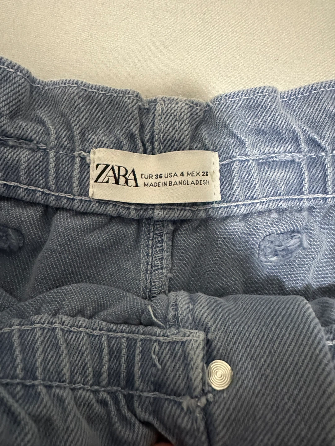 ZARA Blue Denim Shorts EUR 36 USA 4 MEX 26 - photo 3