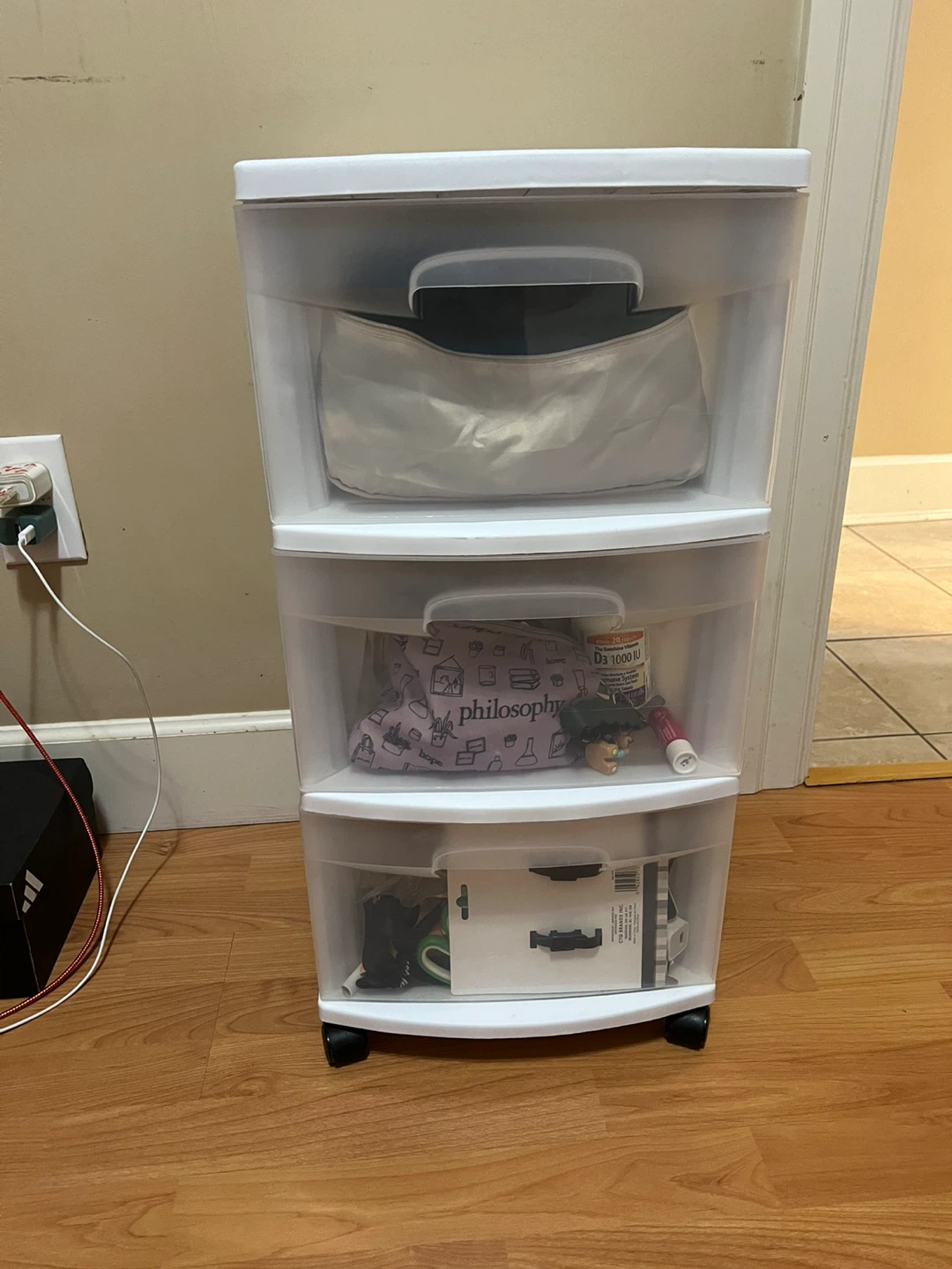 Sterilite 3-Drawer Rolling Storage Cart