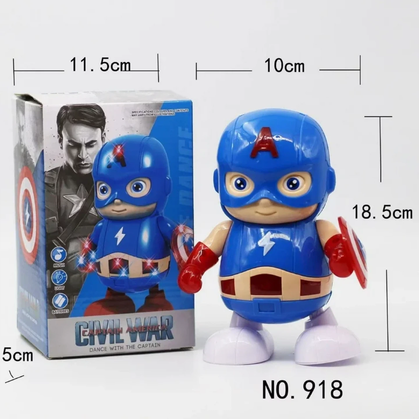 Dancing Captain America Toy with Lights and Music - photo 2