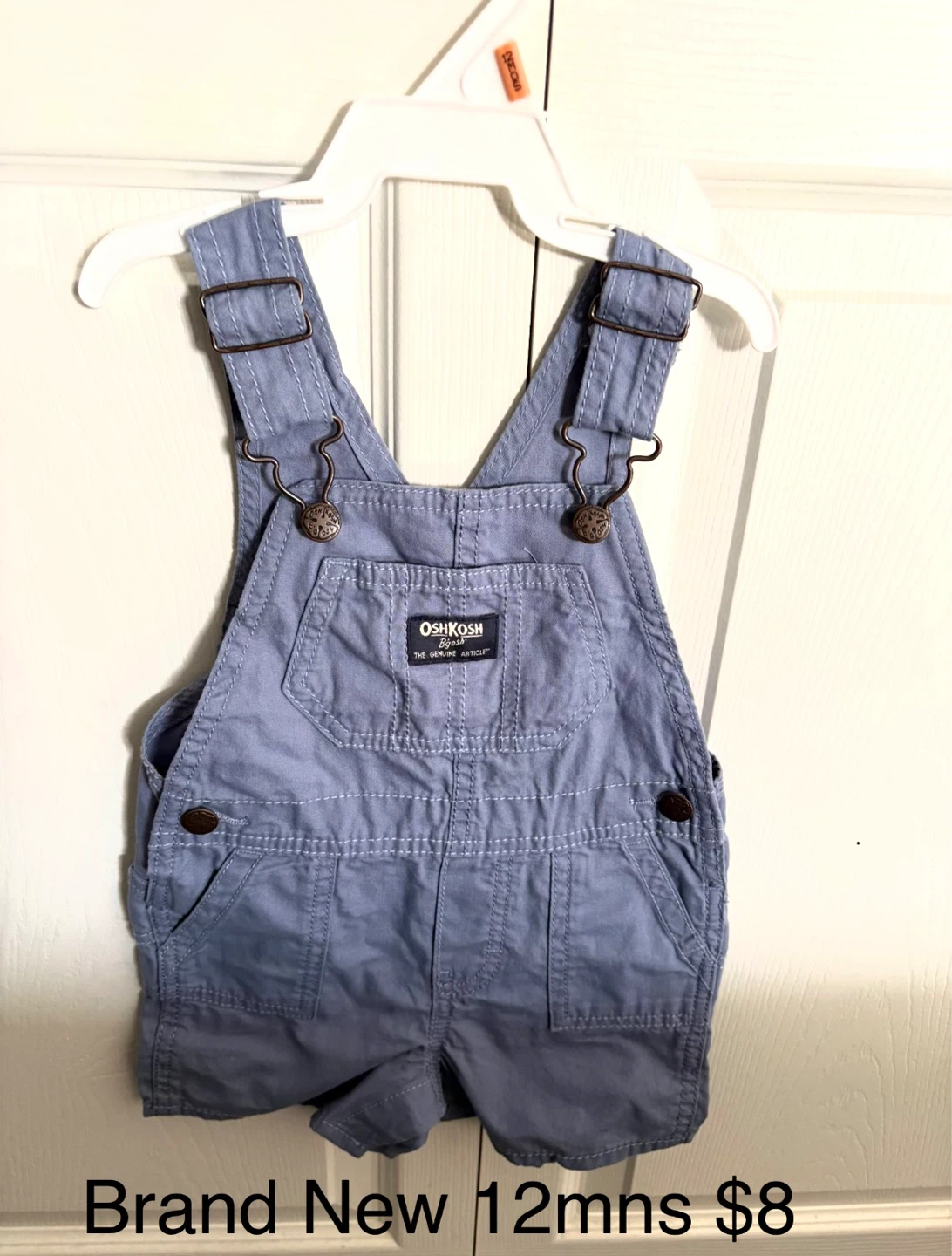 OshKosh B'gosh Blue Denim Overalls - 12 Months - photo 2