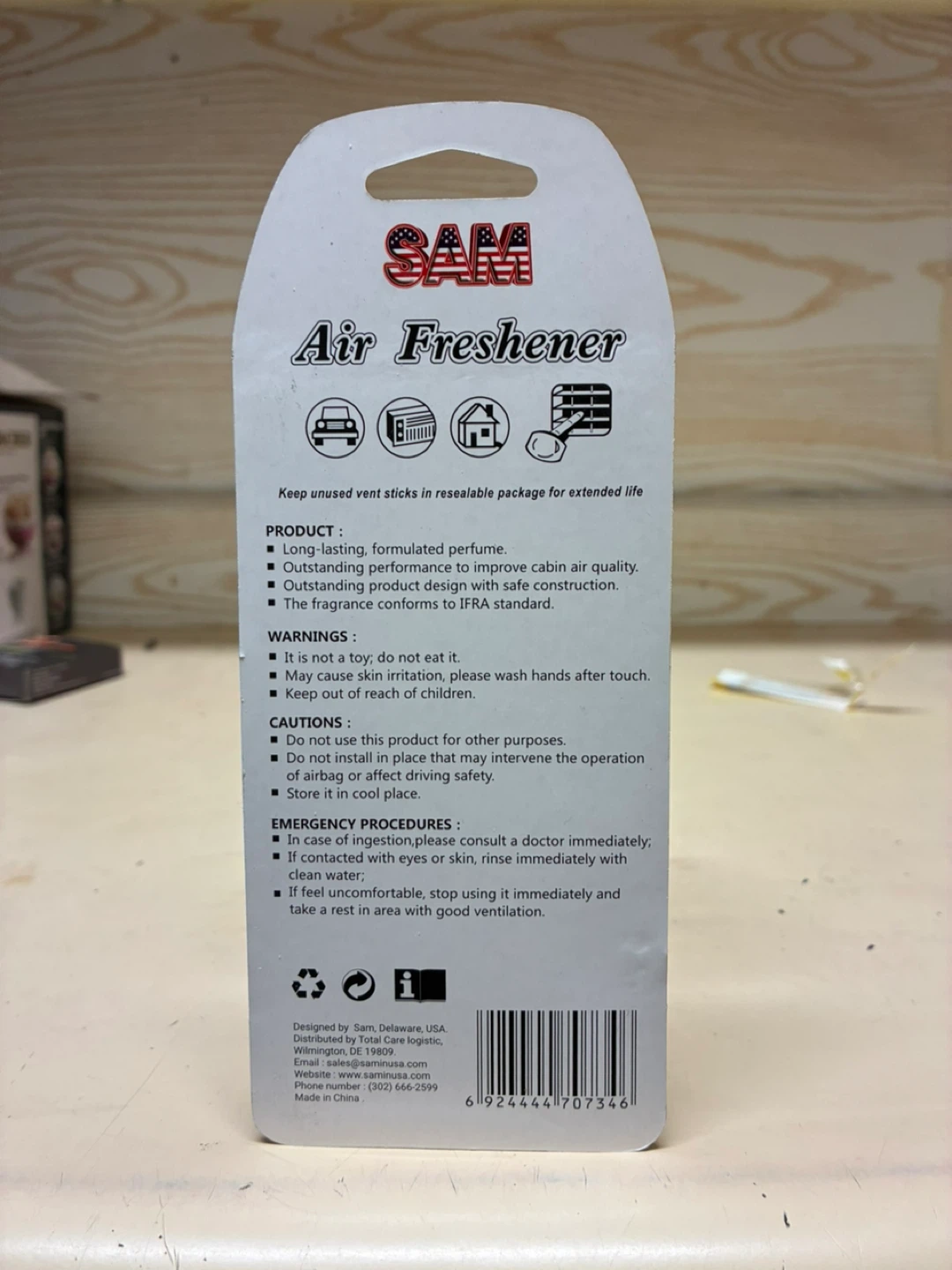 SAM Air Freshener Cherry Vent Stick - photo 2