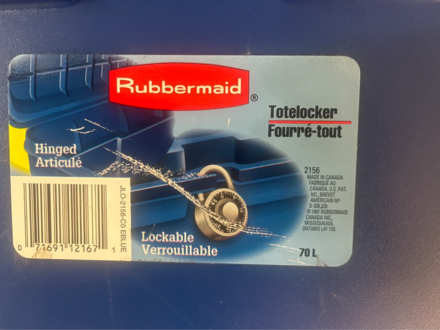 Rubbermaid Totelocker Storage Bin - photo 3