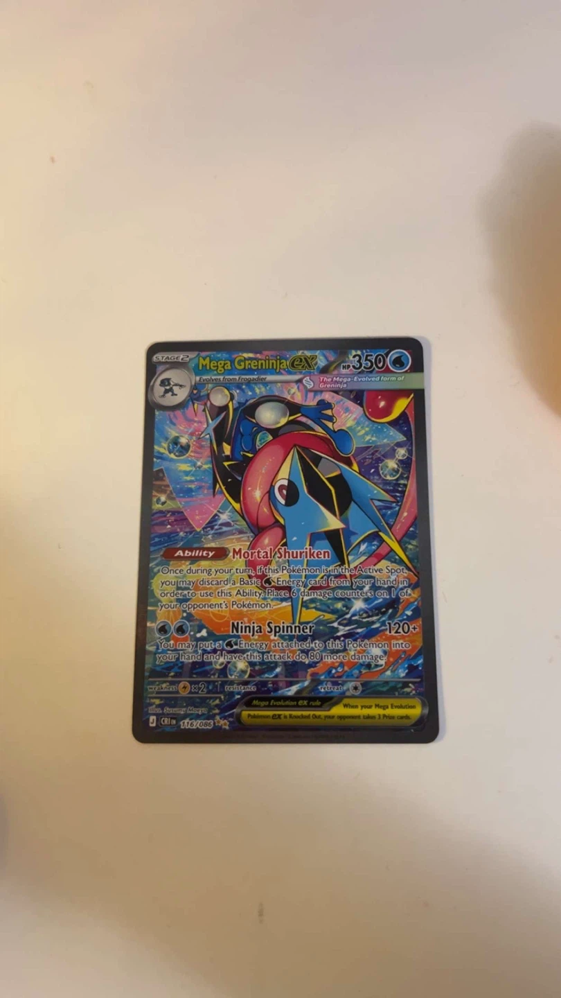 Mega Greninja EX Pokemon Card