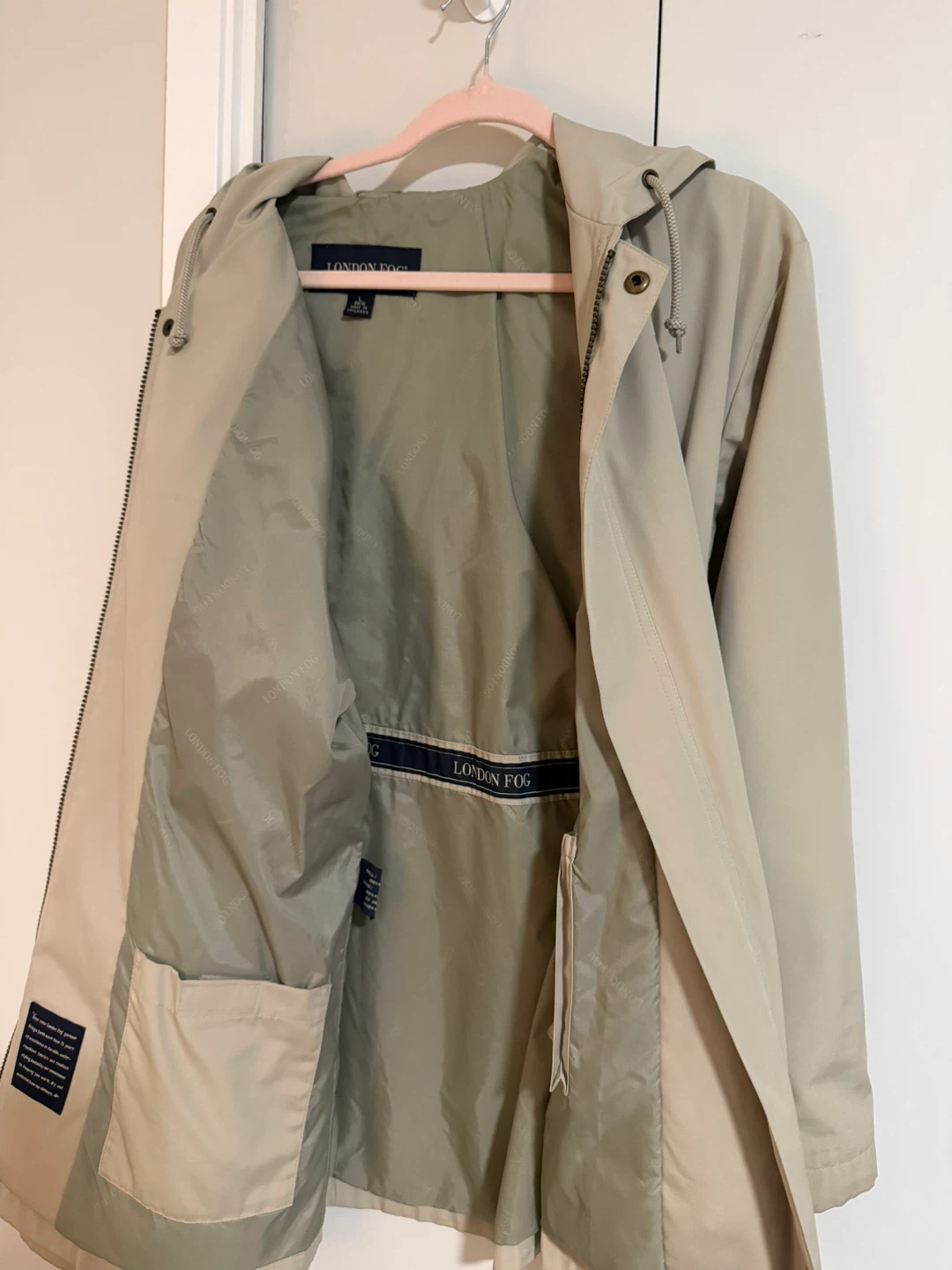 London Fog Tan Hooded Rain Jacket - photo 2