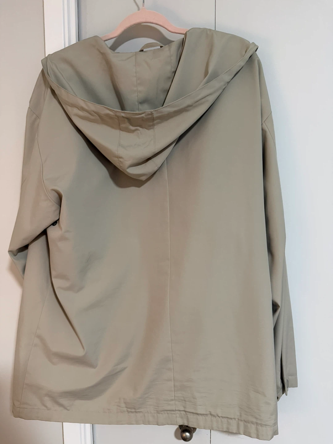 London Fog Tan Hooded Rain Jacket