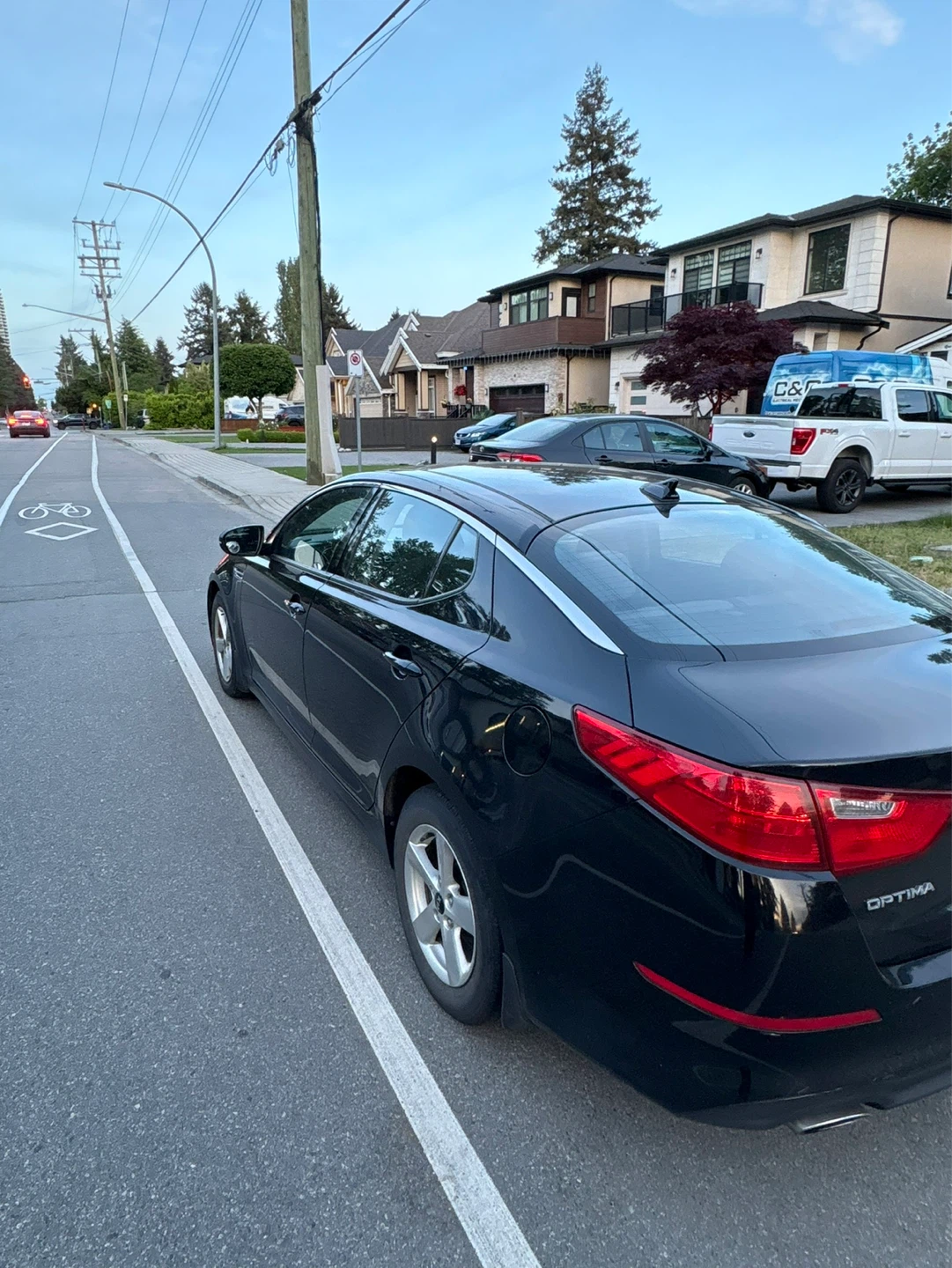 Black Kia Optima Sedan