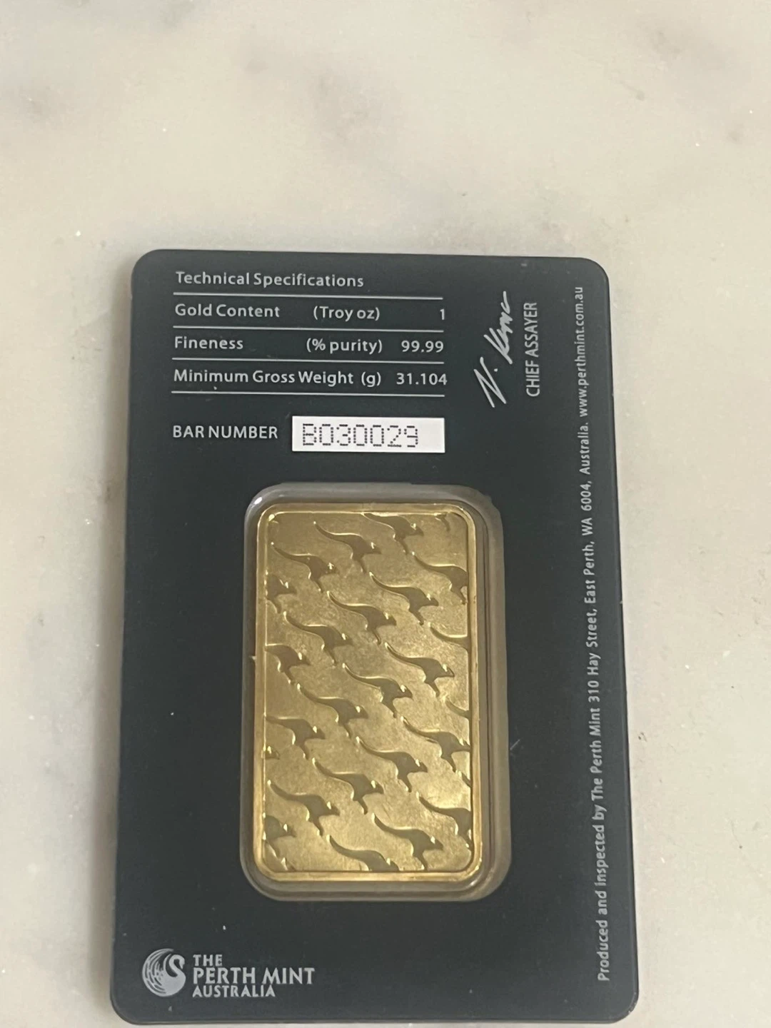 The Perth Mint 1 oz 99.99% Pure Gold Bar - photo 3