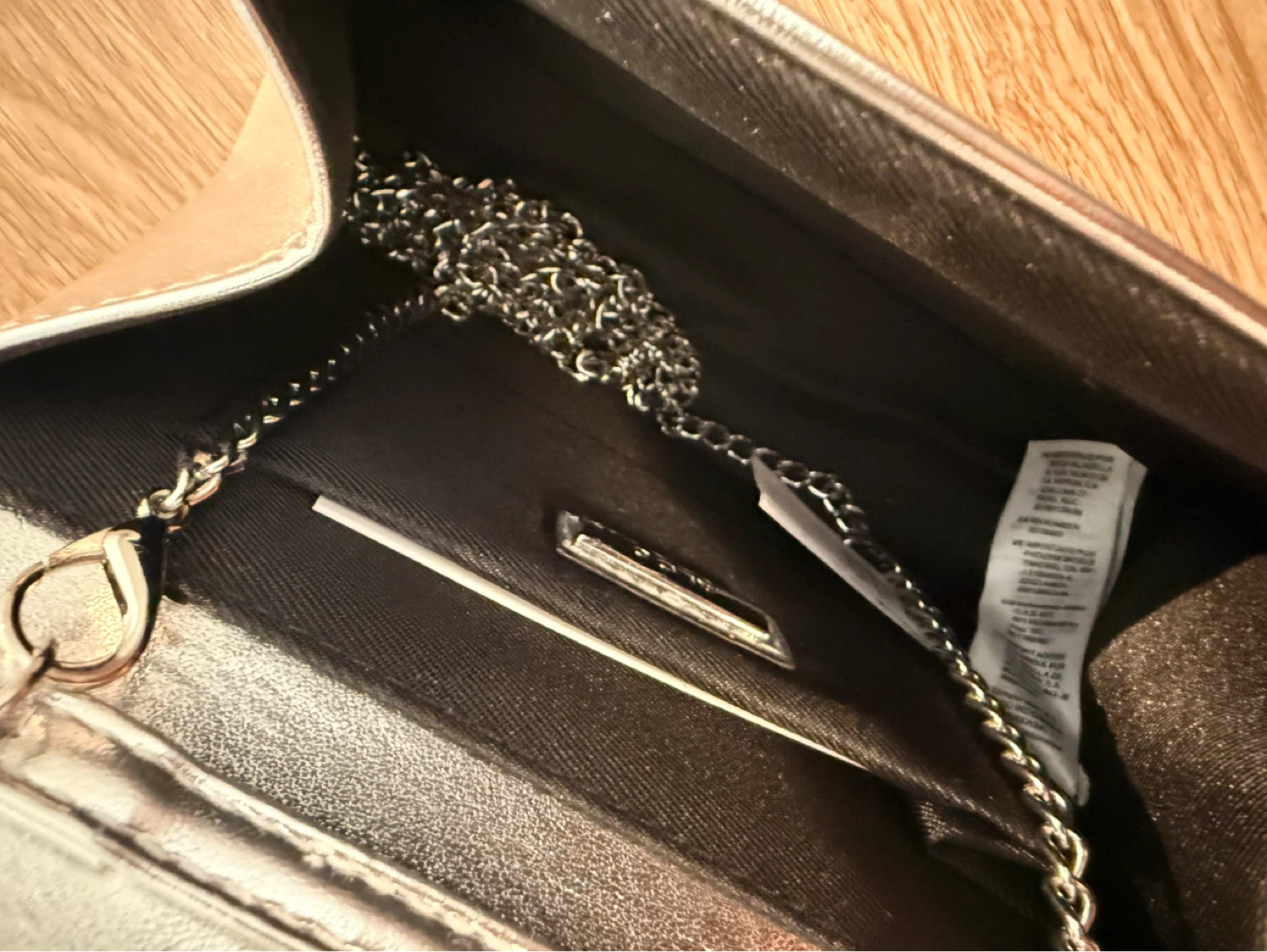 ALDO Silver Clutch with Rhinestones - photo 2