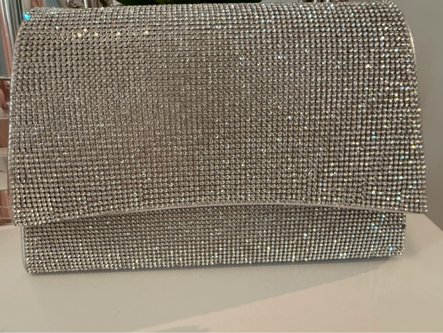 ALDO Silver Clutch with Rhinestones - photo 5
