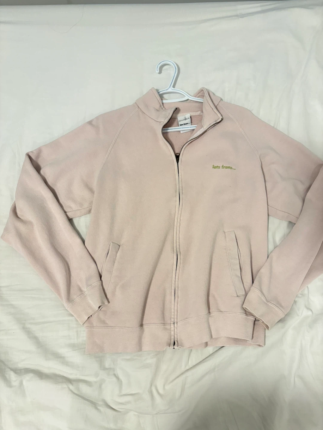Urban Outfitters Baby Pink Zip Up