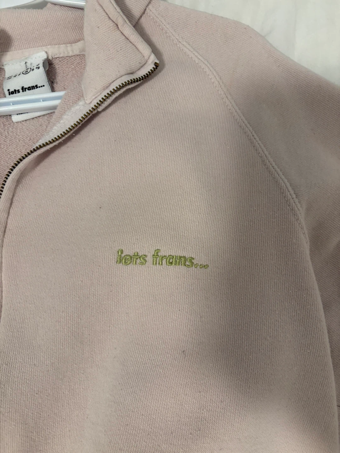 Urban Outfitters Baby Pink Zip Up - photo 2