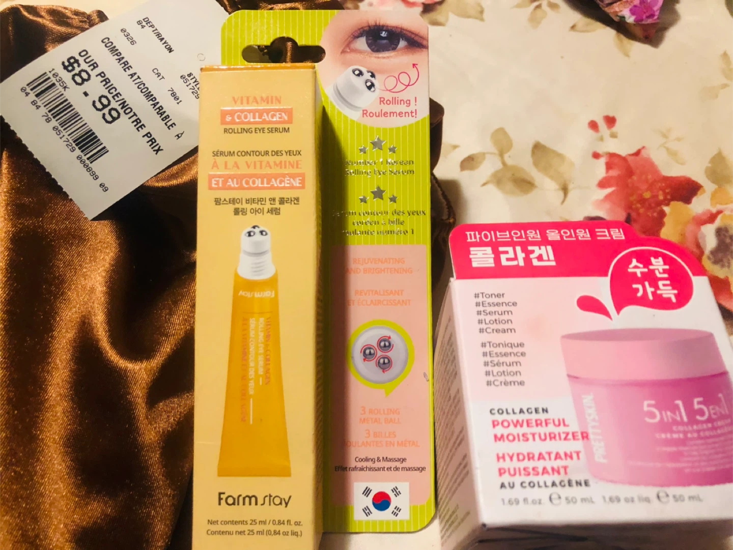 New Vitamin & Collagen Eye Serum & 5 in 1 cream etc