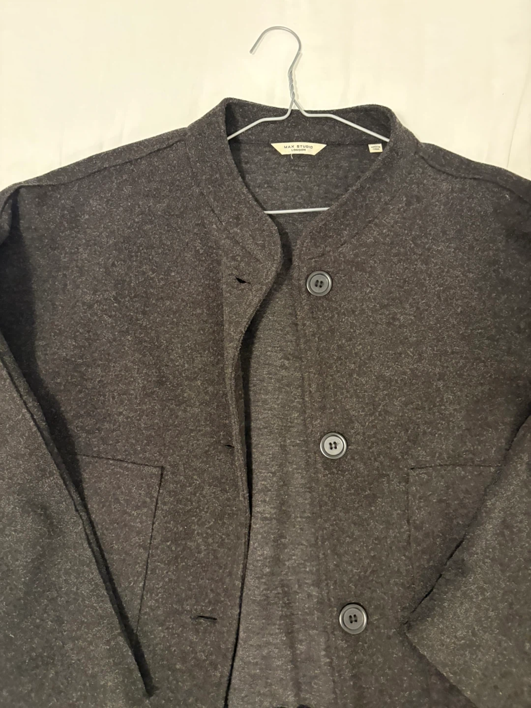 MAX STUDIO Dark Grey Button-Up Jacket - photo 2