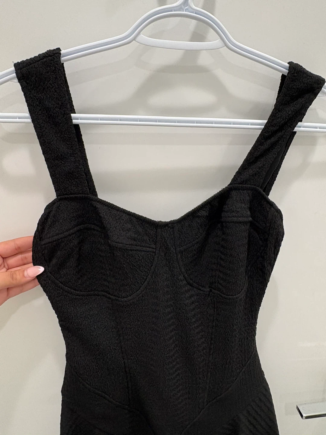 Black Mini Flare Dress - photo 2