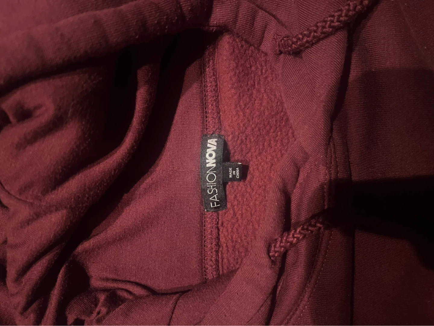 Fashion Nova Burgundy Hoodie - photo 2