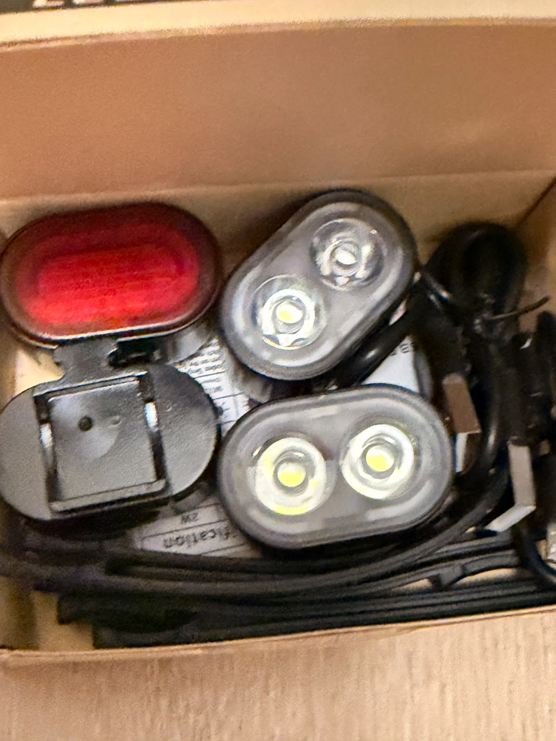 USB Rechargeable Bike Light Set 2set - photo 3