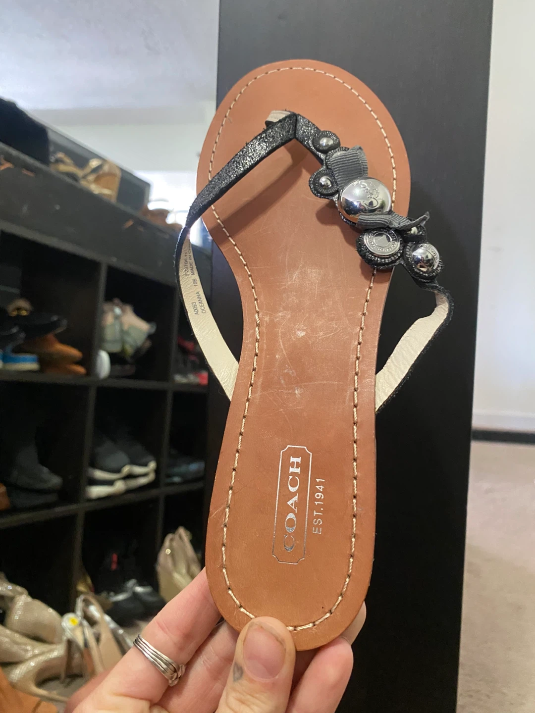 Coach "Oceanna" Thong Sandals