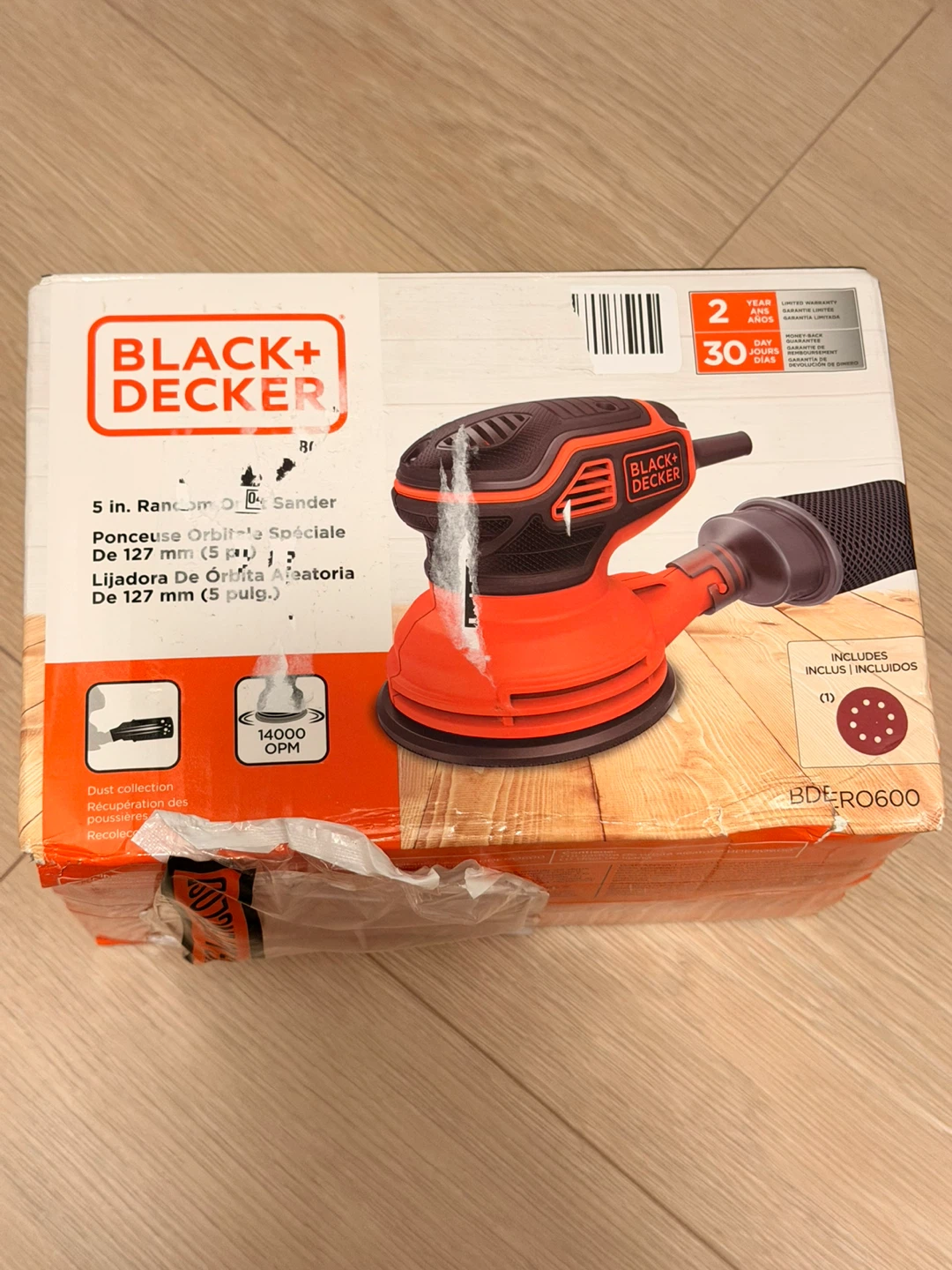 Black+Decker 5 in. Random Orbit Sander BDERO600 - photo 2