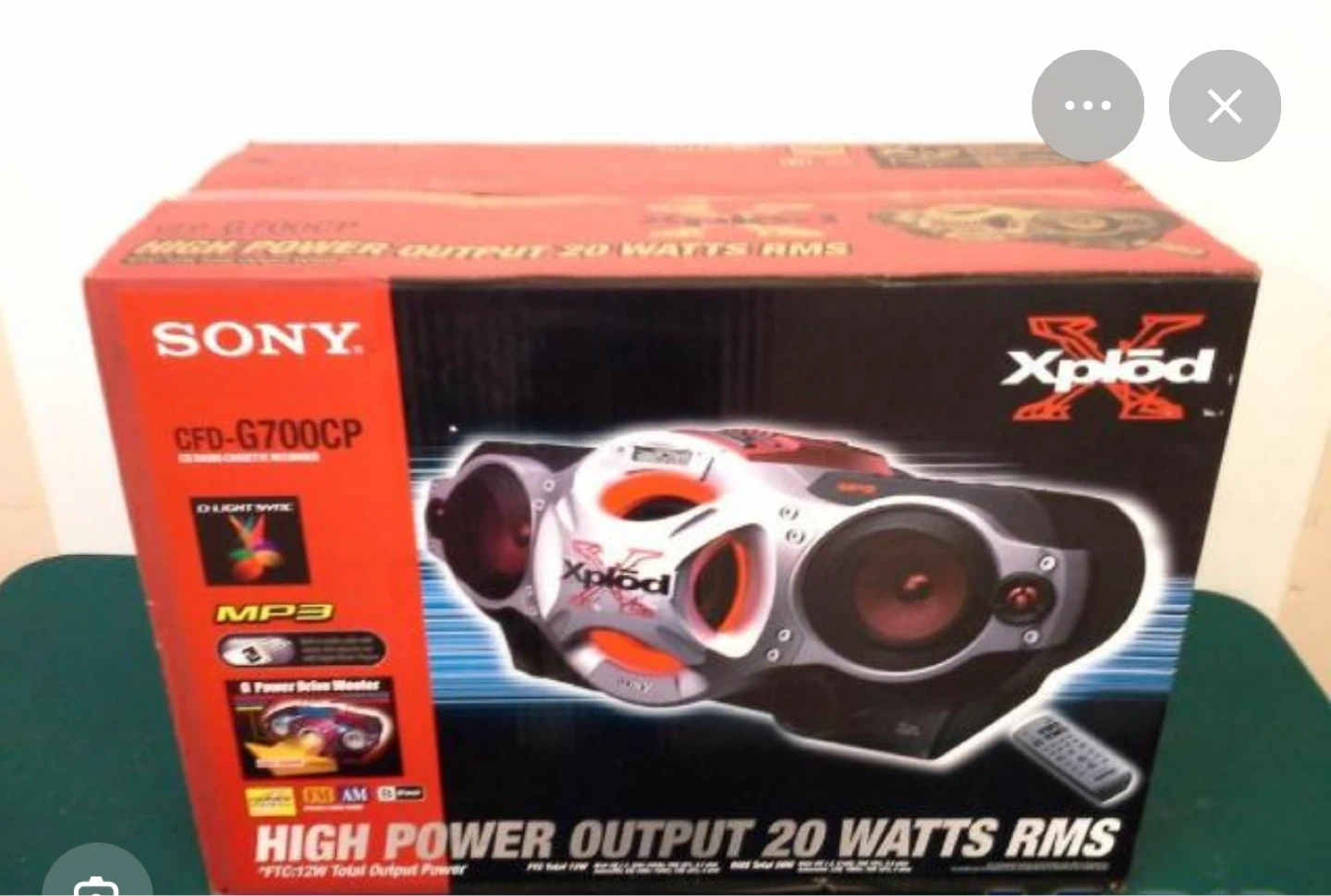 Sony CFD-G700CP Xplod CD Radio Cassette Recorder - photo 2