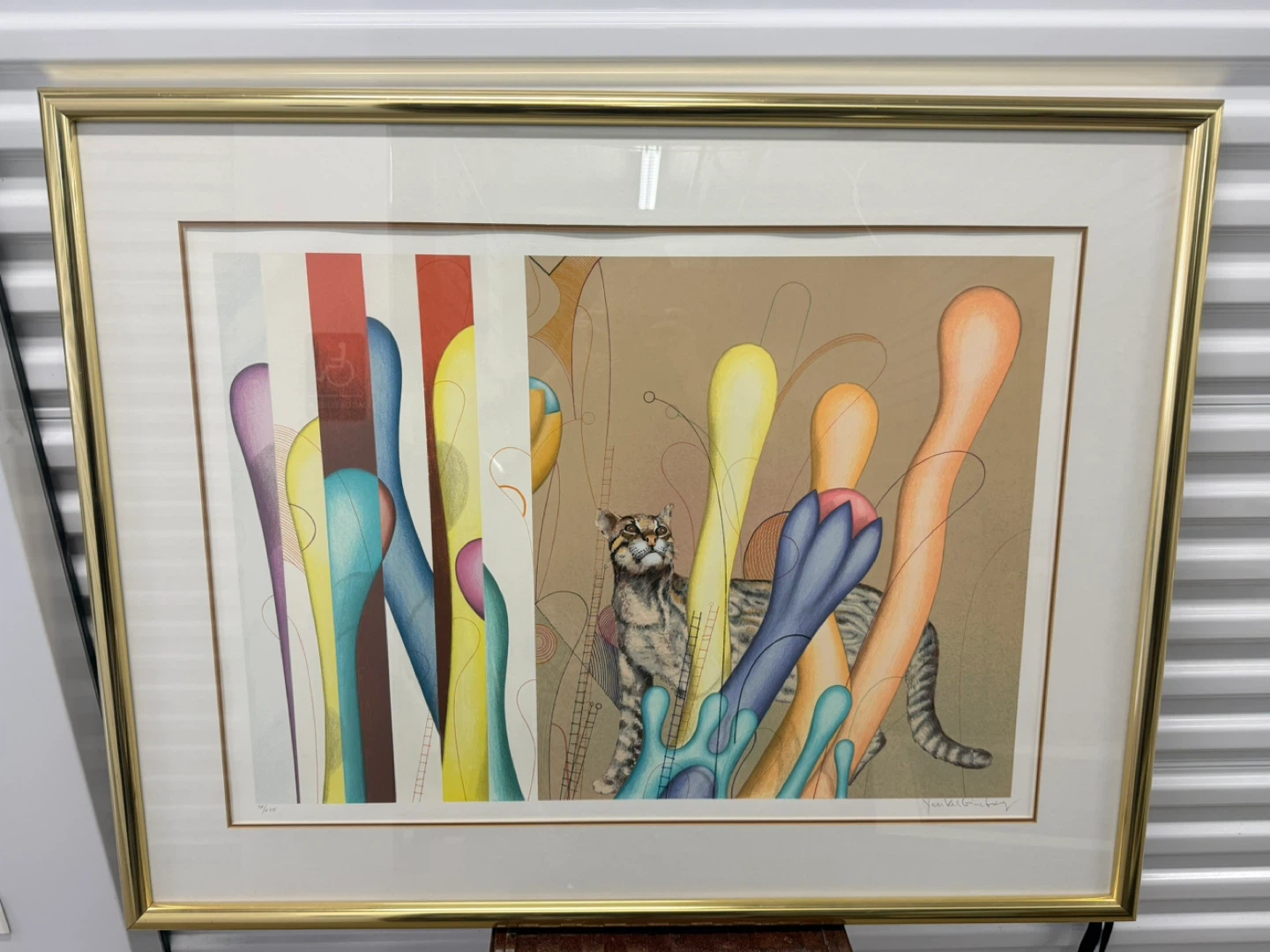 VTG Yankel Ginzburg Ocelot “Feline and Ladders” Serigraph - photo 2