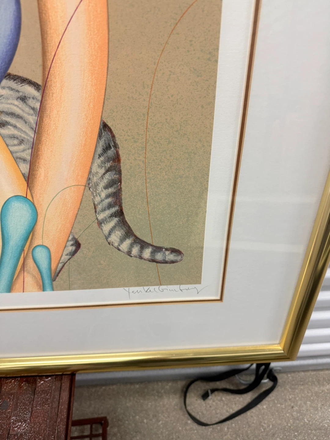 VTG Yankel Ginzburg Ocelot “Feline and Ladders” Serigraph - photo 4