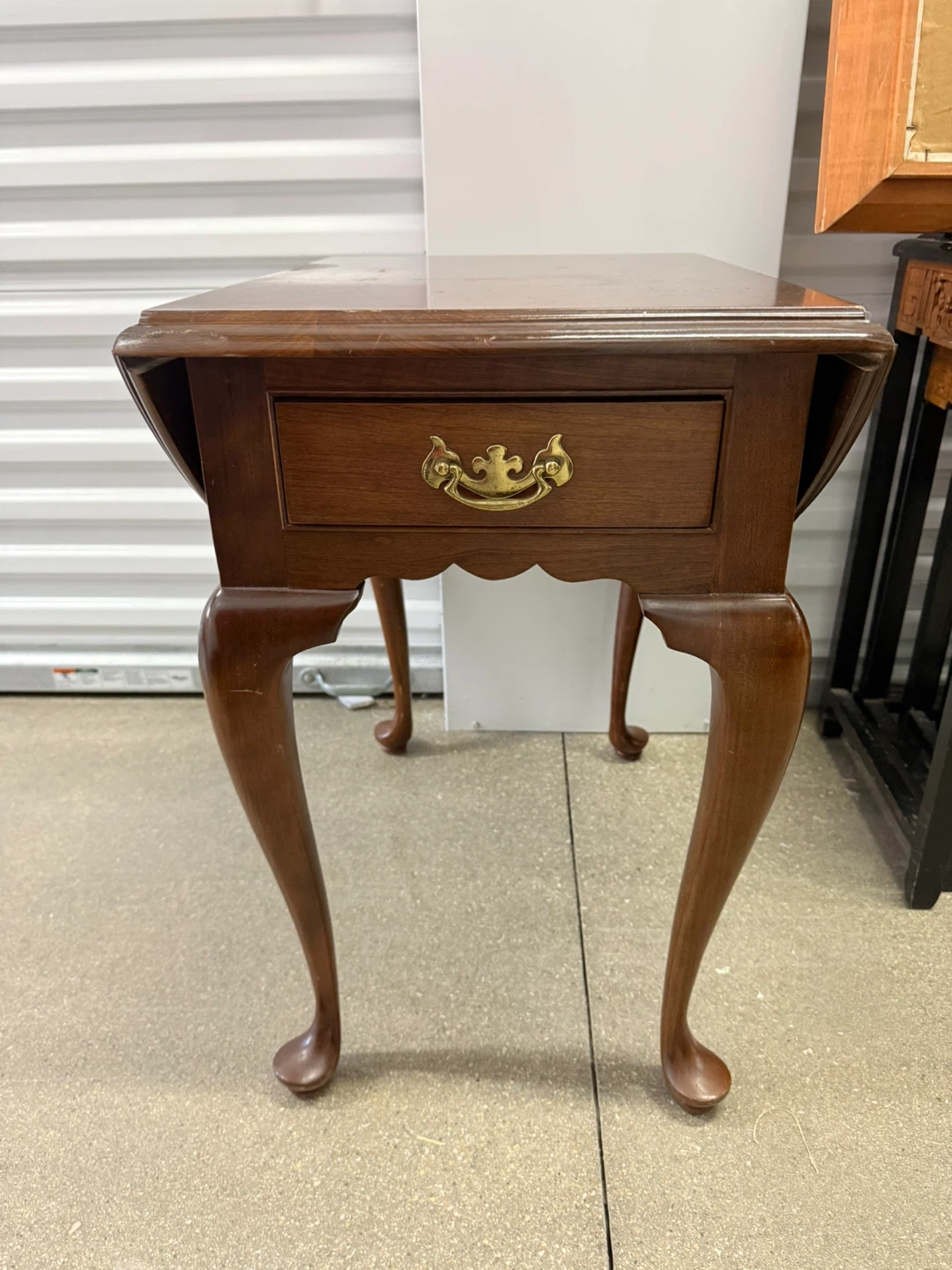 VTG 20th Century Leonard STICKLEY CHERRY Drop Leaf End Table - photo 3