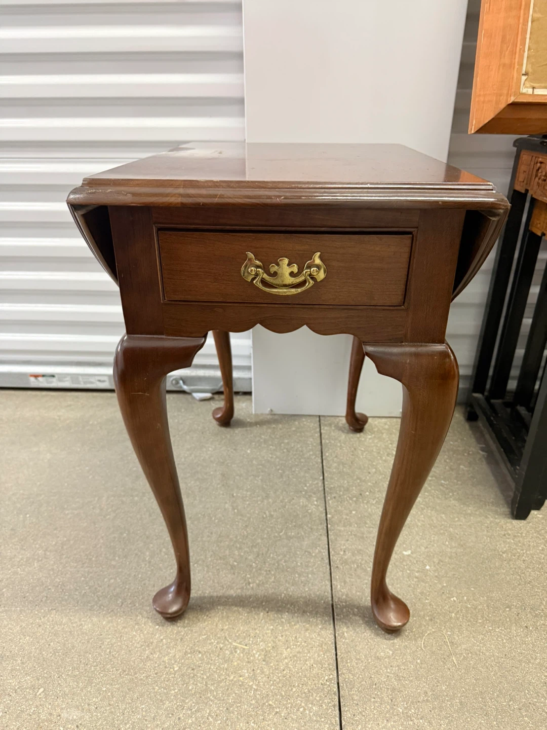 VTG 20th Century Leonard STICKLEY CHERRY Drop Leaf End Table - photo 2