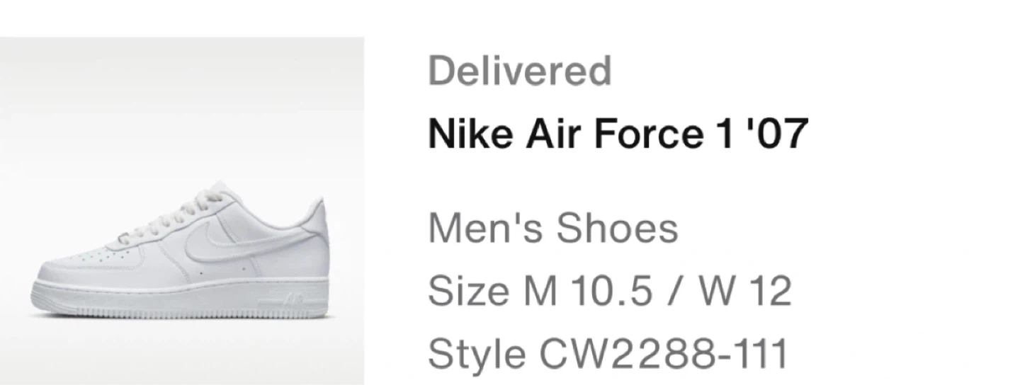 Nike Air Force 1 '07 Men's Shoes White Size 10.5 - photo 4