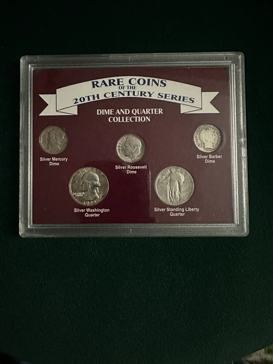 Rare Coins 20th Century Series Dime and Quarter Collection