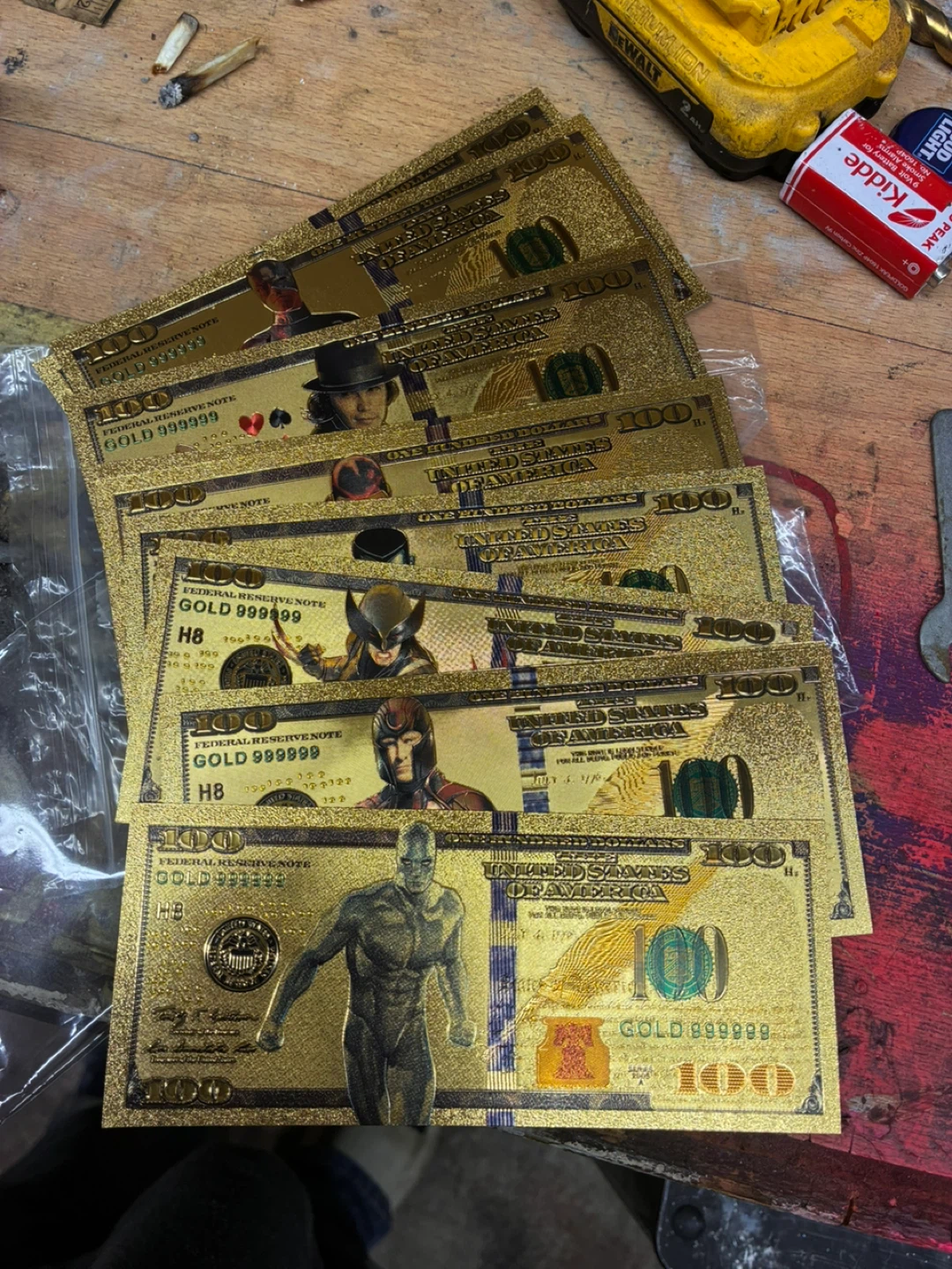 100 Dollar Gold Banknotes - 99.9% Pure 24 Karat Gold