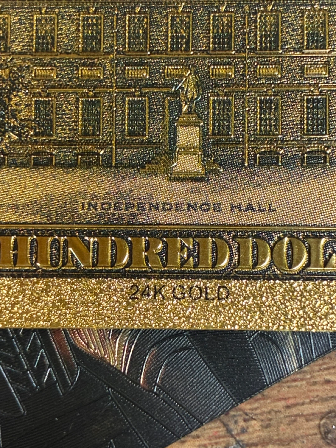 100 Dollar Gold Banknotes - 99.9% Pure 24 Karat Gold - photo 3