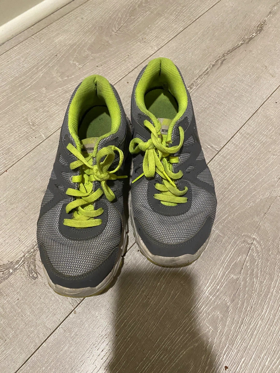 Nike Revolution 2 Running Shoes - Grey/Lime Green - photo 3